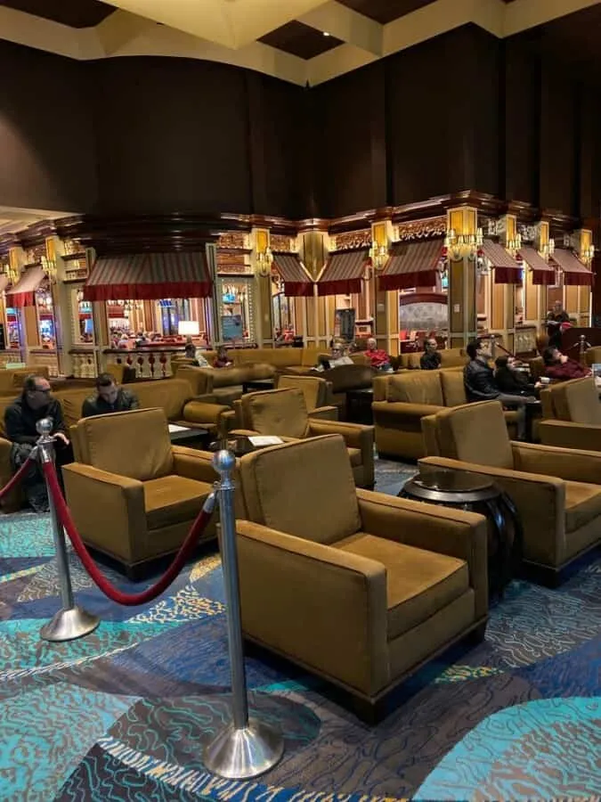 Comfy chairs at Bellagio Sportbook