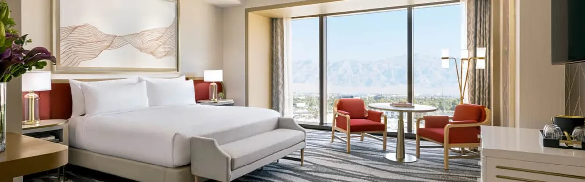 Conrad Las Vegas Premium Room Bedroom At Resorts World