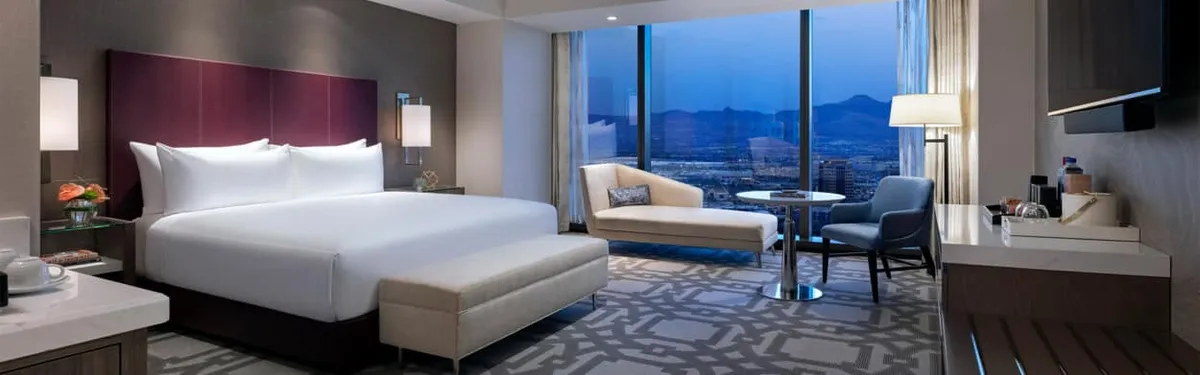 Crockfords Las Vegas King Strip View Superior Room