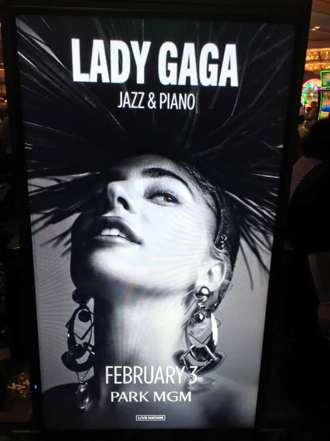dolby live theater at park mgm Lady Gaga Enigma + Jazz & Piano