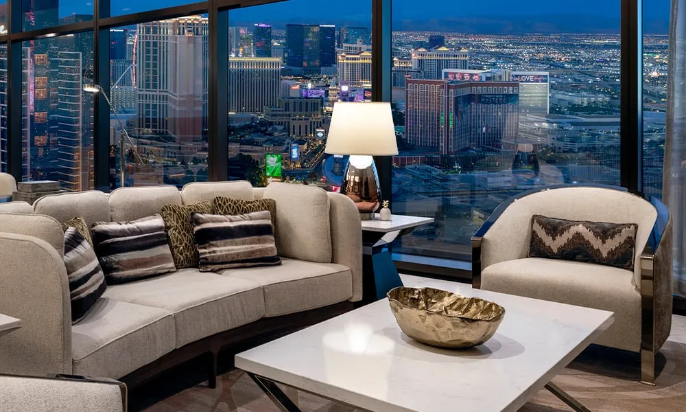 Four-Bedroom Presidential Suite Living Room