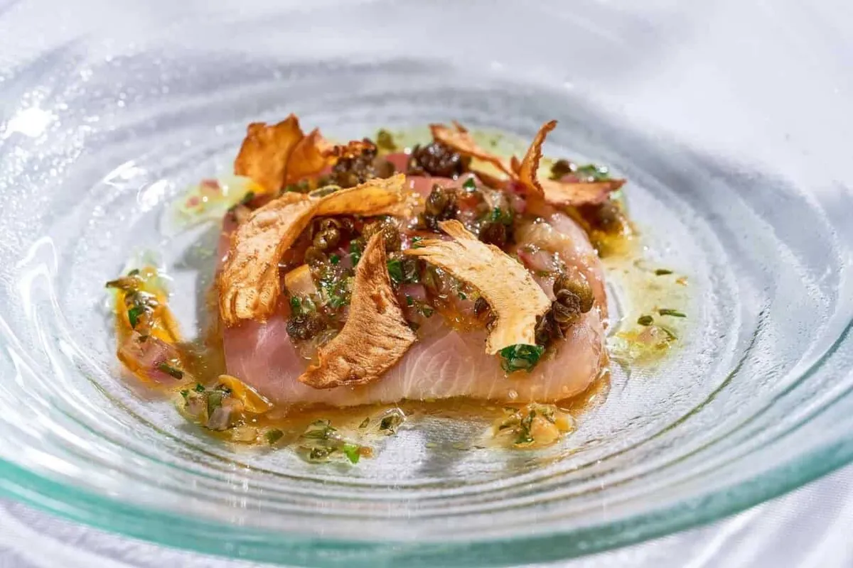 Michael Mina Amberjack Crudo