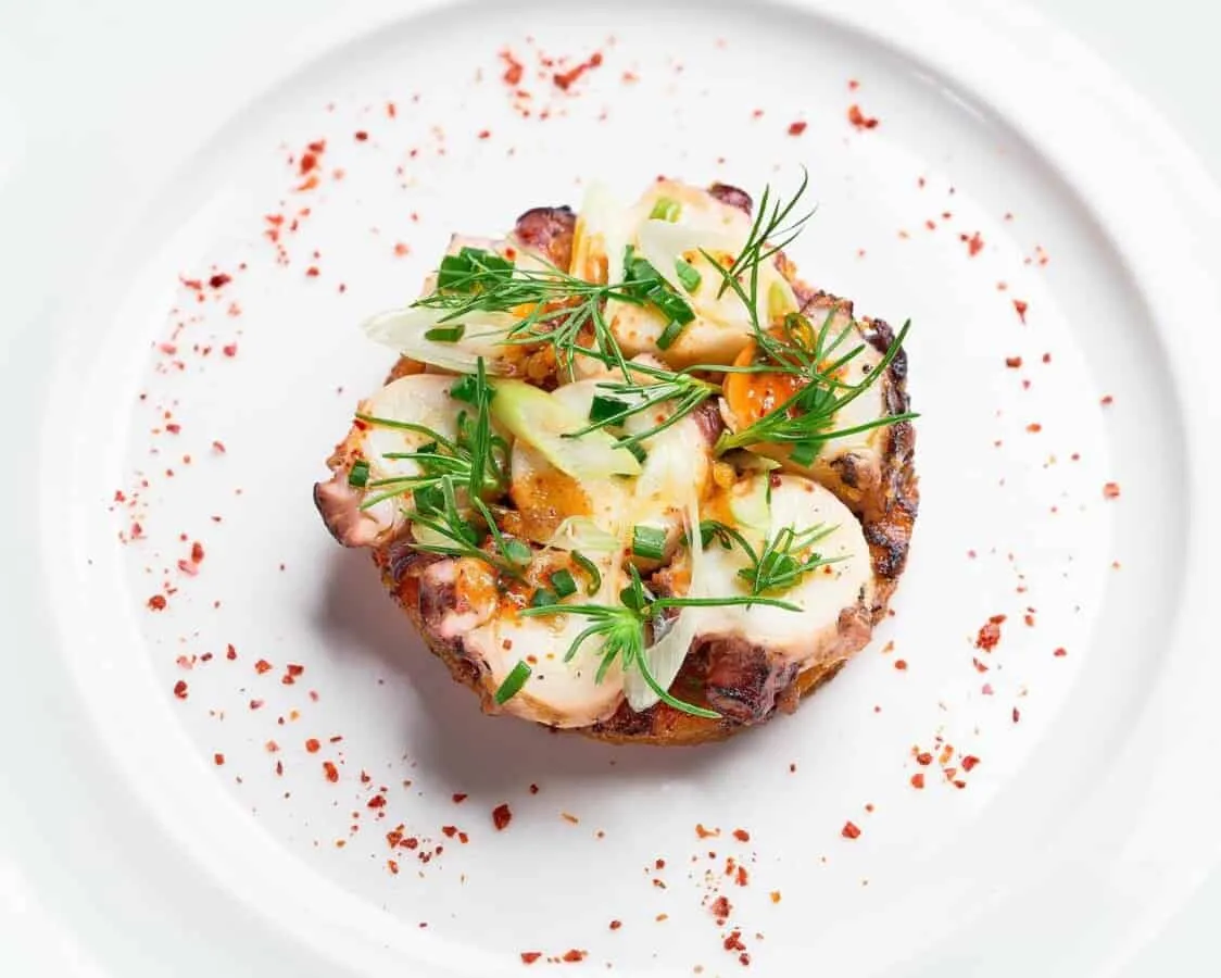 Michael Mina Potato Grilled Octopus