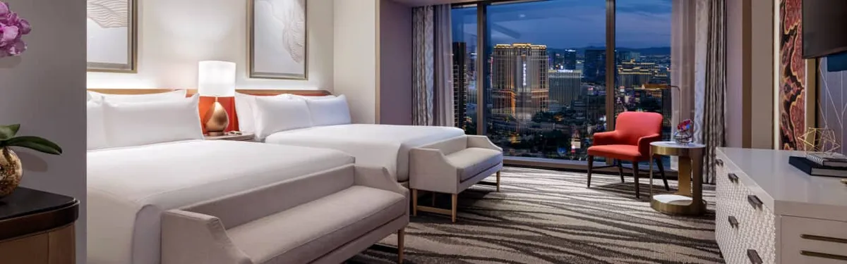 Strip View Two-bedroom Presidential Suite Queen Bedroom