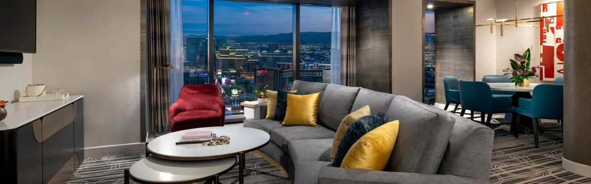 Strip View Two-bedroom Suite Living Area