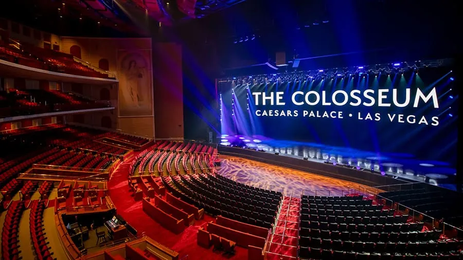 The Colosseum at Caesar’s Palace