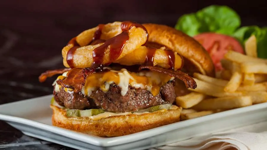 wood grilled bbq burger