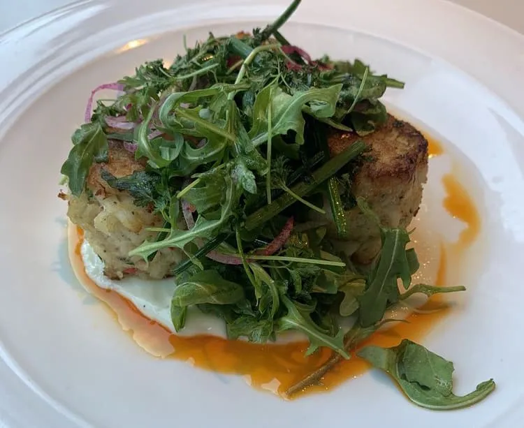 Crab cake appetizer