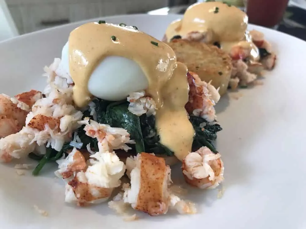 Lobster eggs Benedict