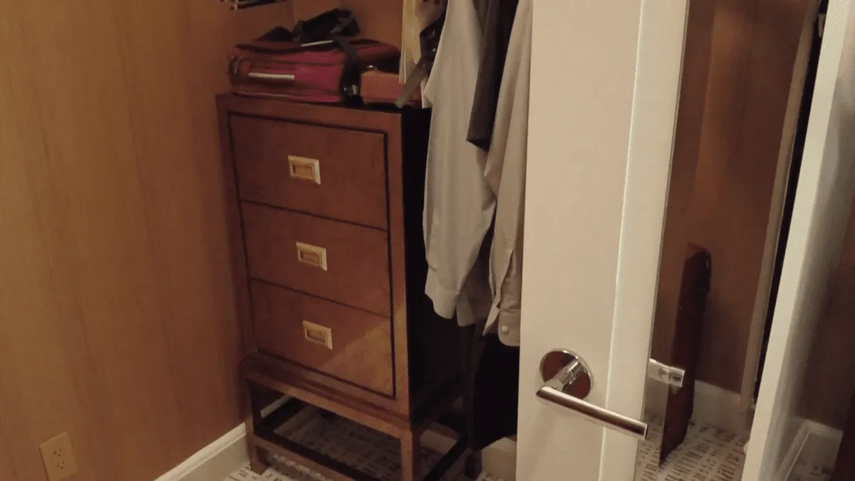 Parlor Suite’s Clothing Storage area