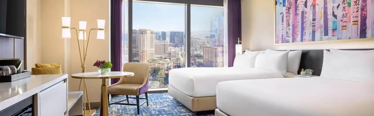 Partial and Strip View Queen Deluxe Rooms