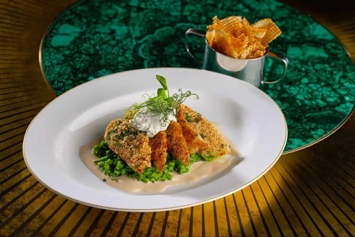 Potato crusted Dover Sole
