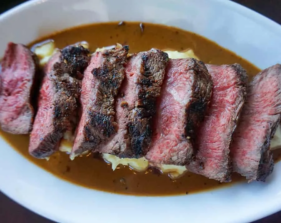 Prime Flat Iron Steak at La Cave