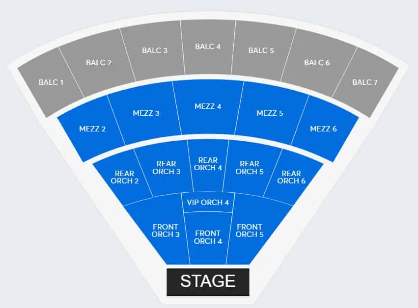 Resort World Theatre seating chart