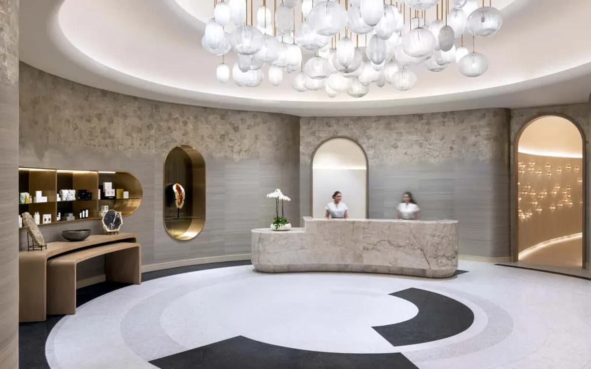 The Resorts World Spa Reception Area