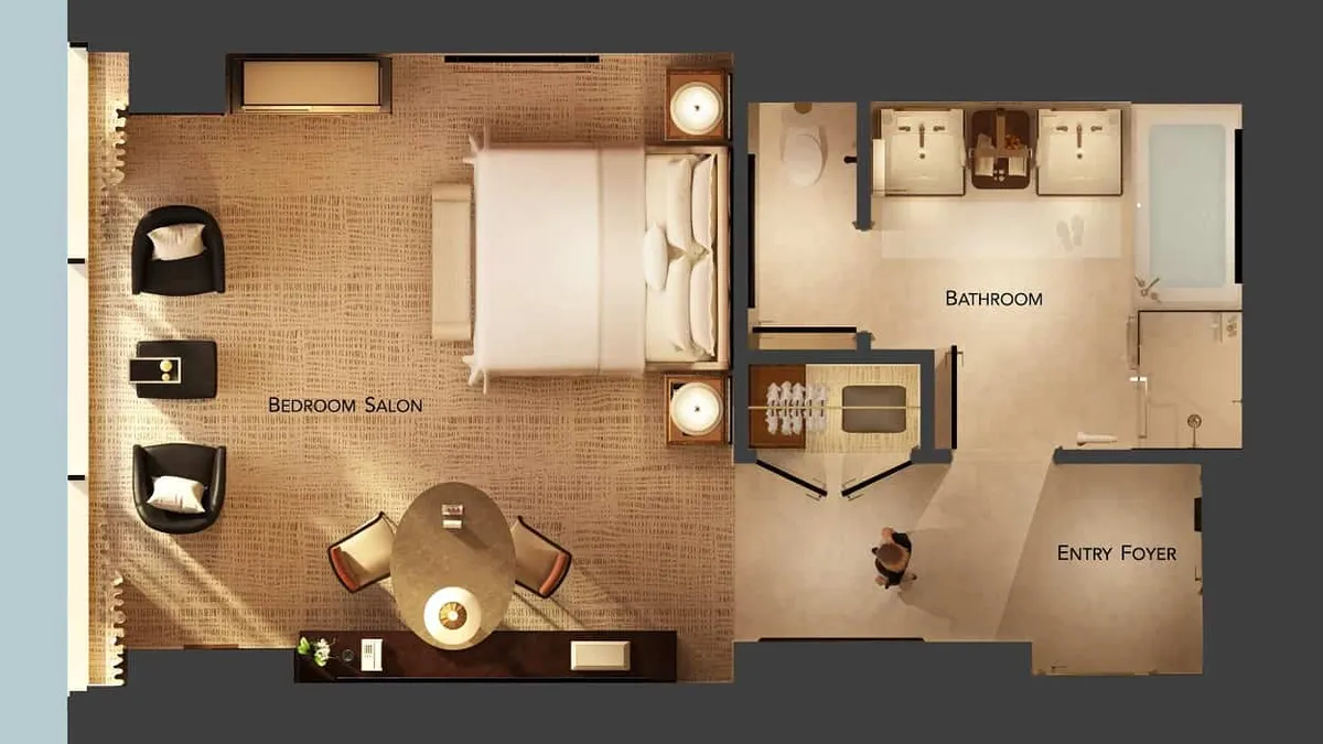 panoramic view king floor plan