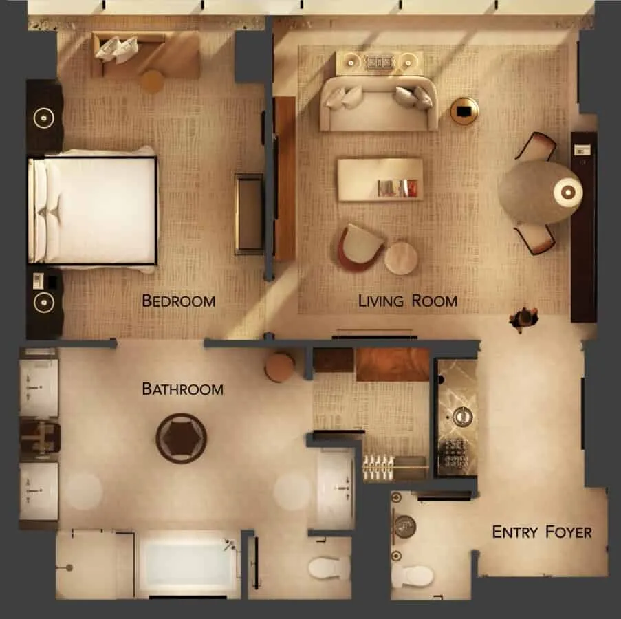 Wynn Tower Suites Parlor Floor Plan