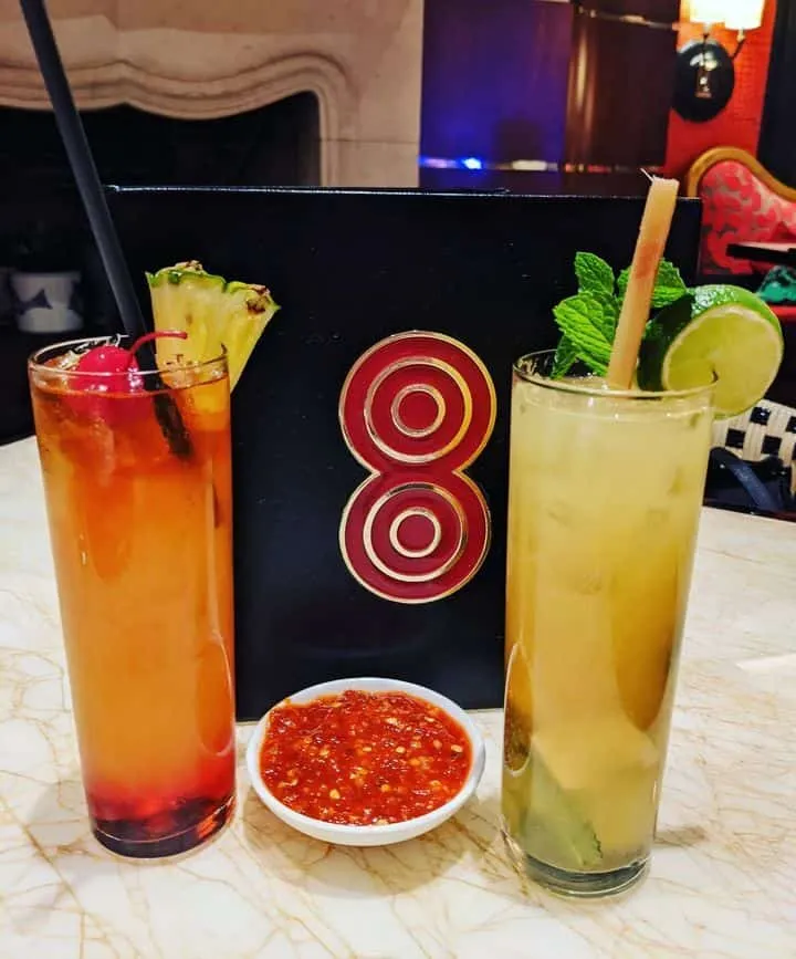Drinks at Red 8 Las Vegas