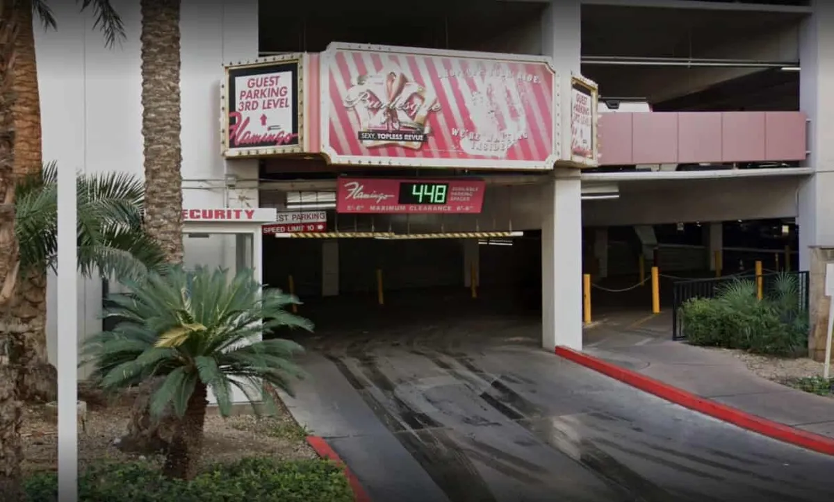 Flamingo self parking garage entrance