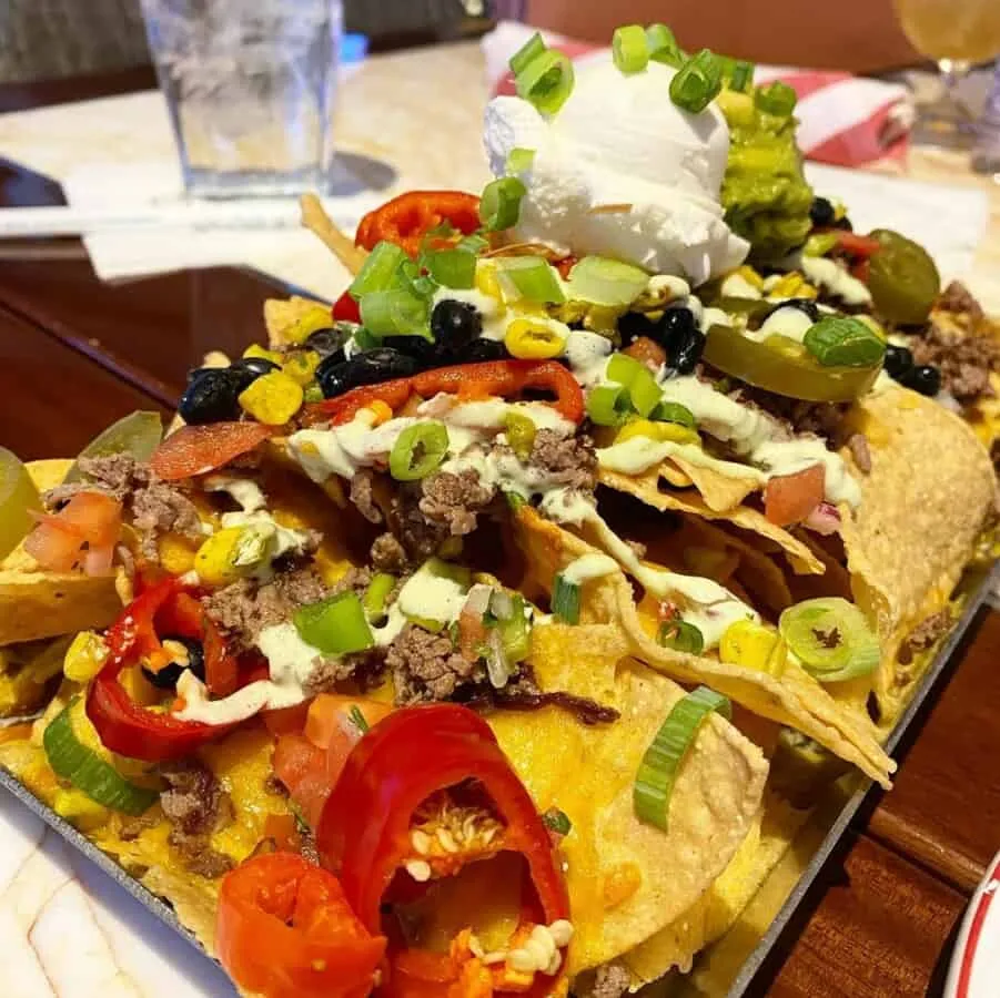 Loaded Nachoes at Charlie’s Sports Bar