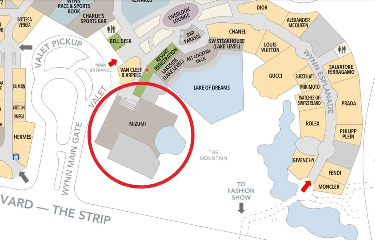 Mizumi Las Vegas Property Map