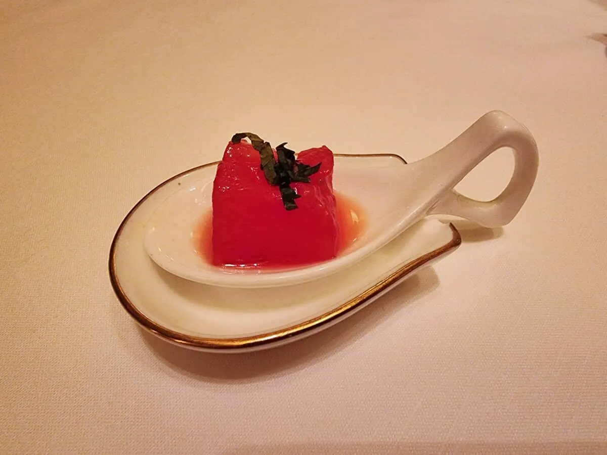 Pickled watermelon at Wing Lei