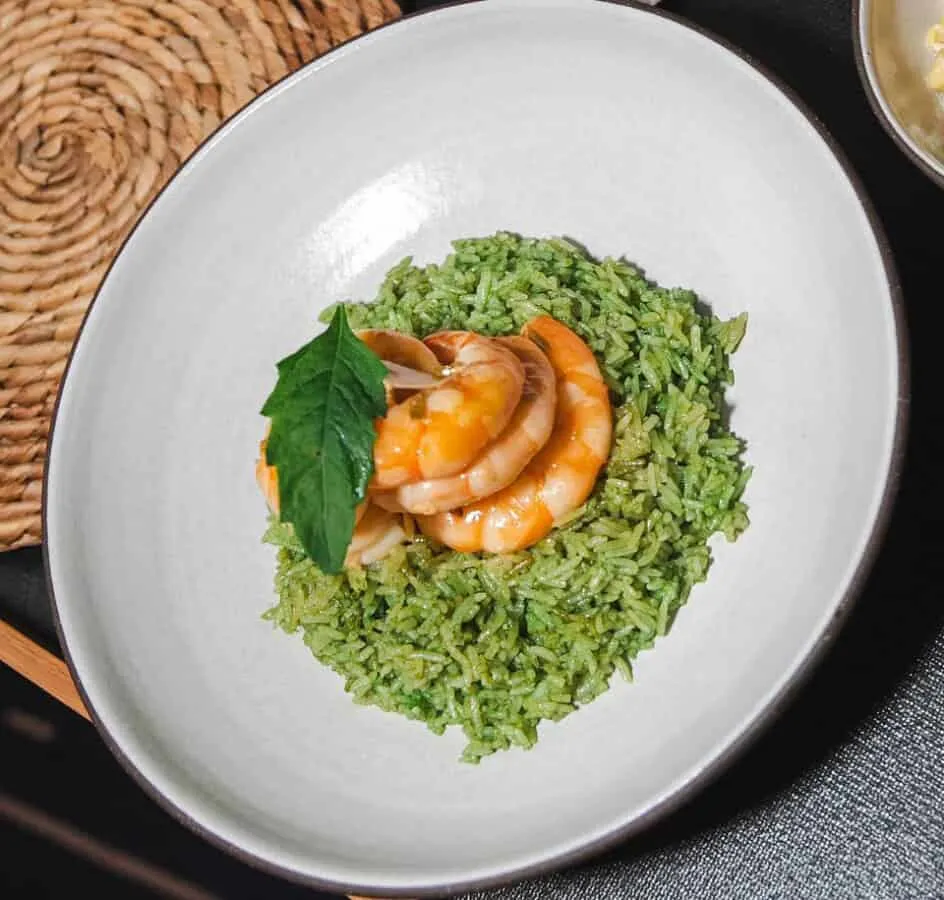 SHRIMP & GREEN RICE
