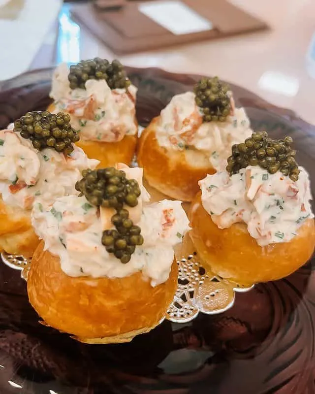 Small Bites and Caviar at parasol