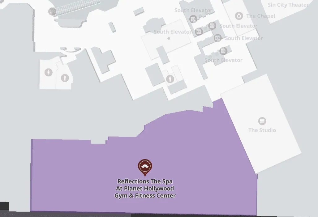 Planet Hollywood GYM Property Map