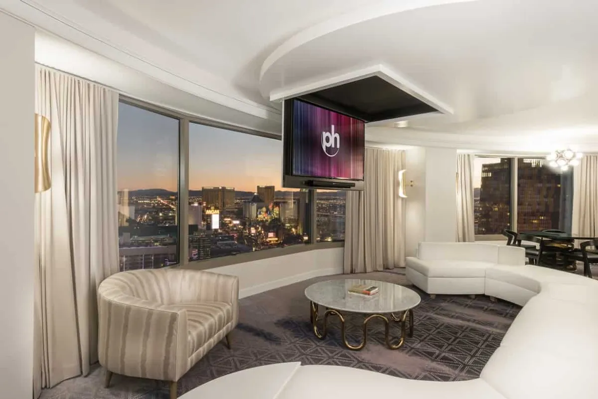 Planet Hollywood Las Vegas panorama suite living room