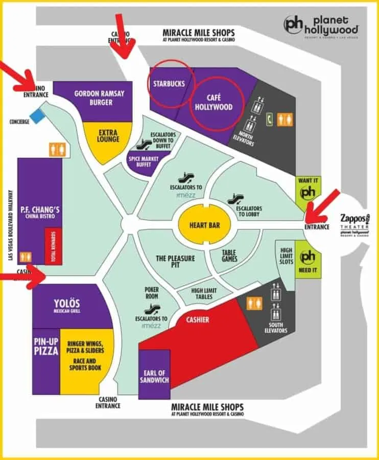 Planet Hollywood Property Map