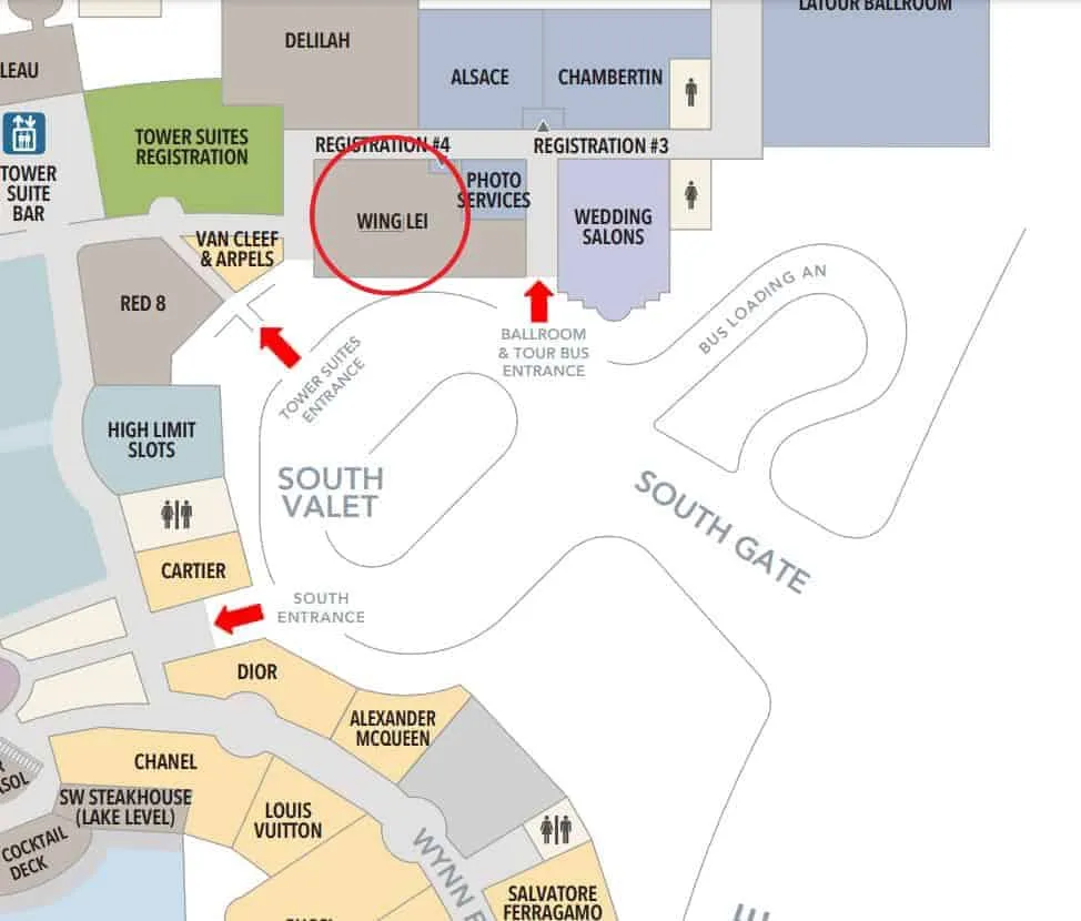 Wing Lei Las Vegas Property Map
