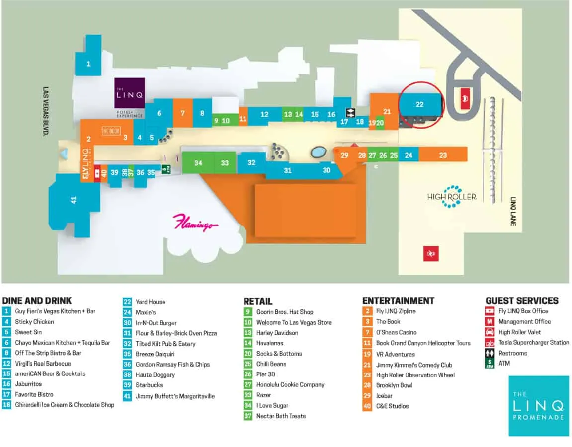 Yard House Property map