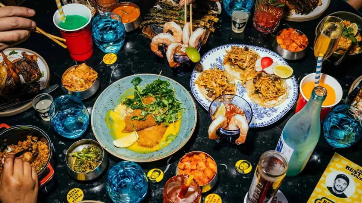 best friend cocktails and plates