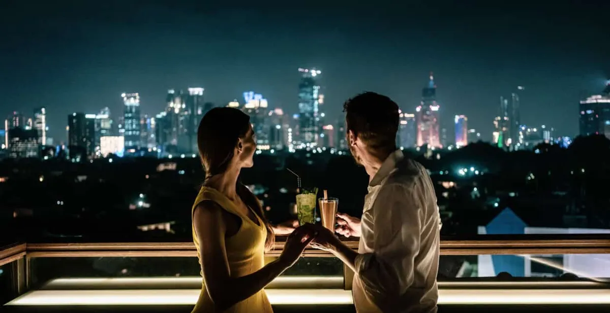 Drink at a Rooftop Bar