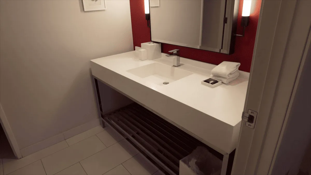 Nightingale Suite Bathroom Counter