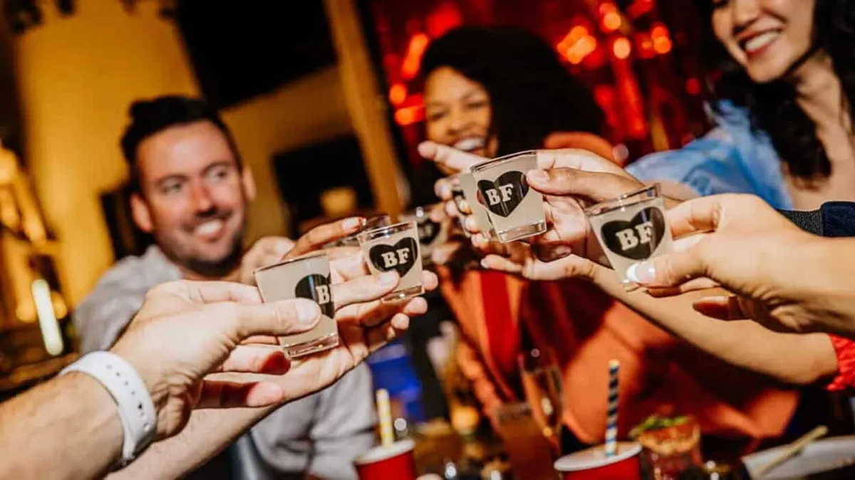 park mgm best friend taking shots