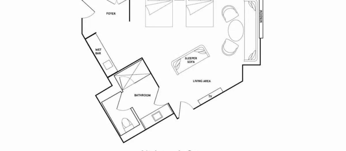 Park MGM Nightingale Suites Floor Plan