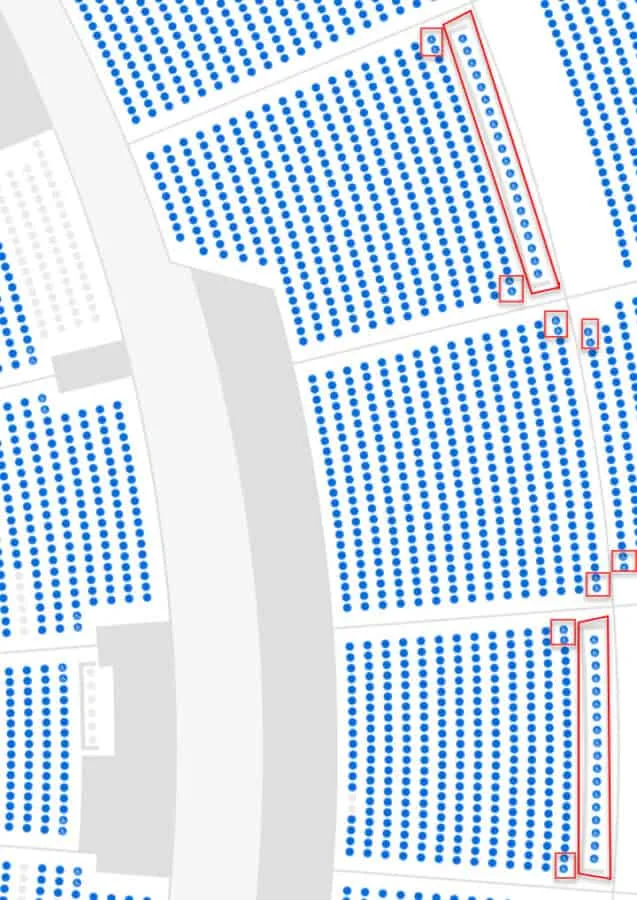 Sphere accessibility and ADA seating