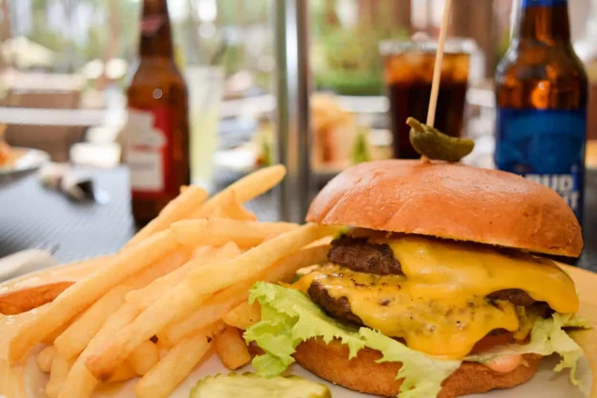 Burger at The Coffee Shop