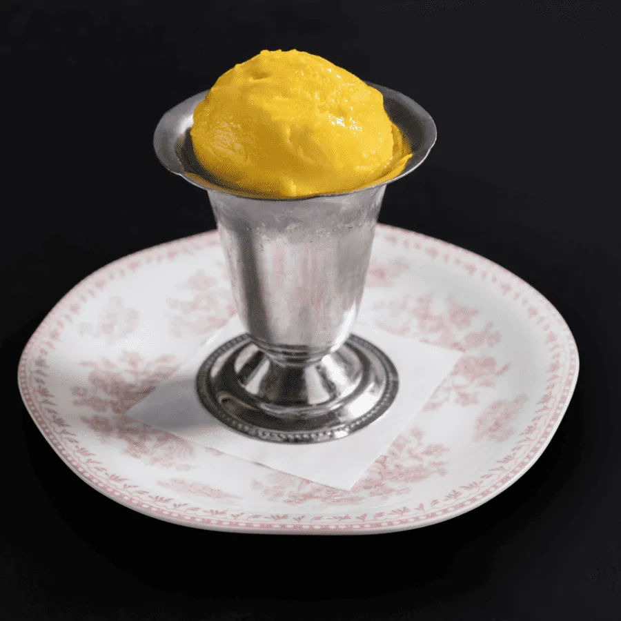 crisp mango sorbet