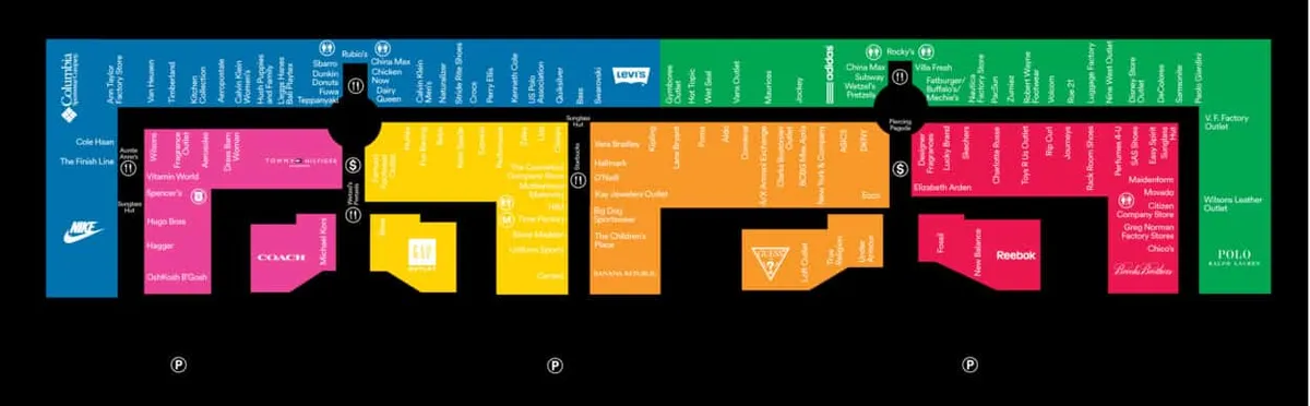 Las Vegas South Premium Outlets Property Map