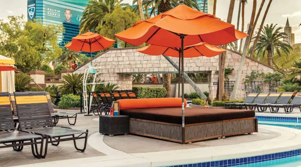 mgm grand pool cabanas daybed