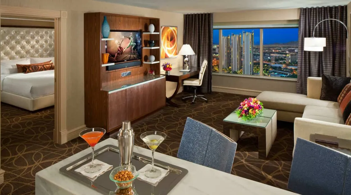 Penthouse City View Suite Living Room