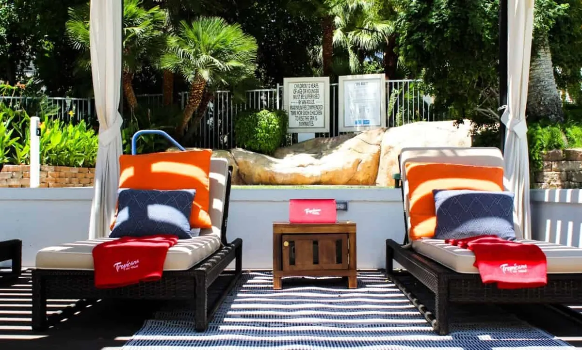 poolside cabanas