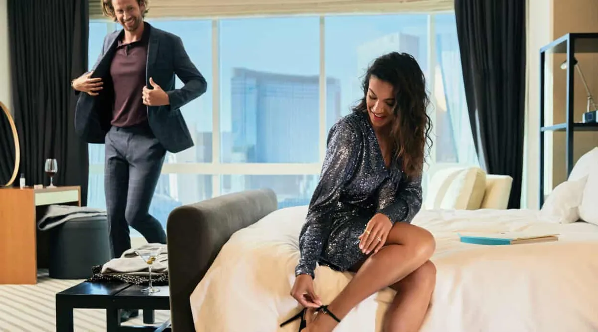 MGM Grand Skylofts Couple in Room