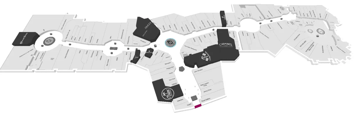The Forum Shops at Caesars Property Map