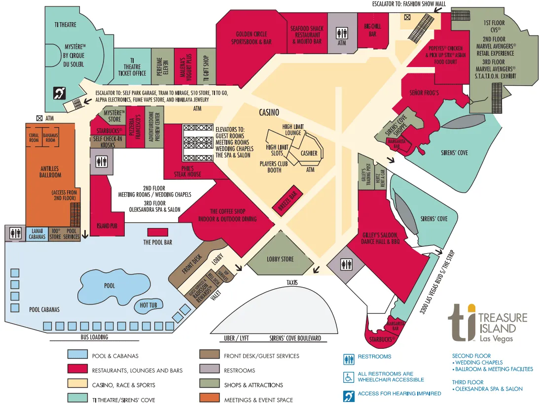 Treasure Island property map