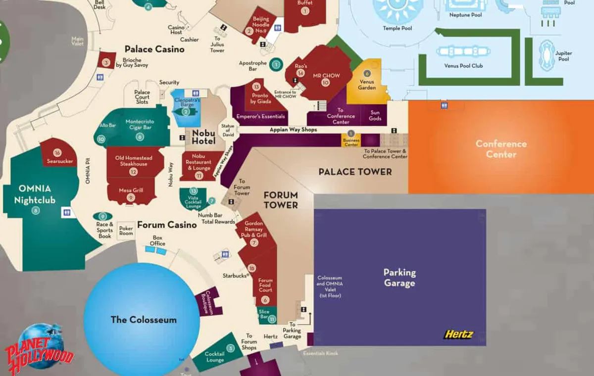 Forum Food Hall Property Map