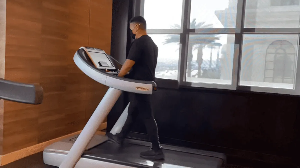 Caesars Palace's Gym Treadmill